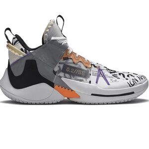 Rare EUC 2019 Air Jordan Why Not Zer0.2 SE Orange Pulse Sneaker Shoes 11.5